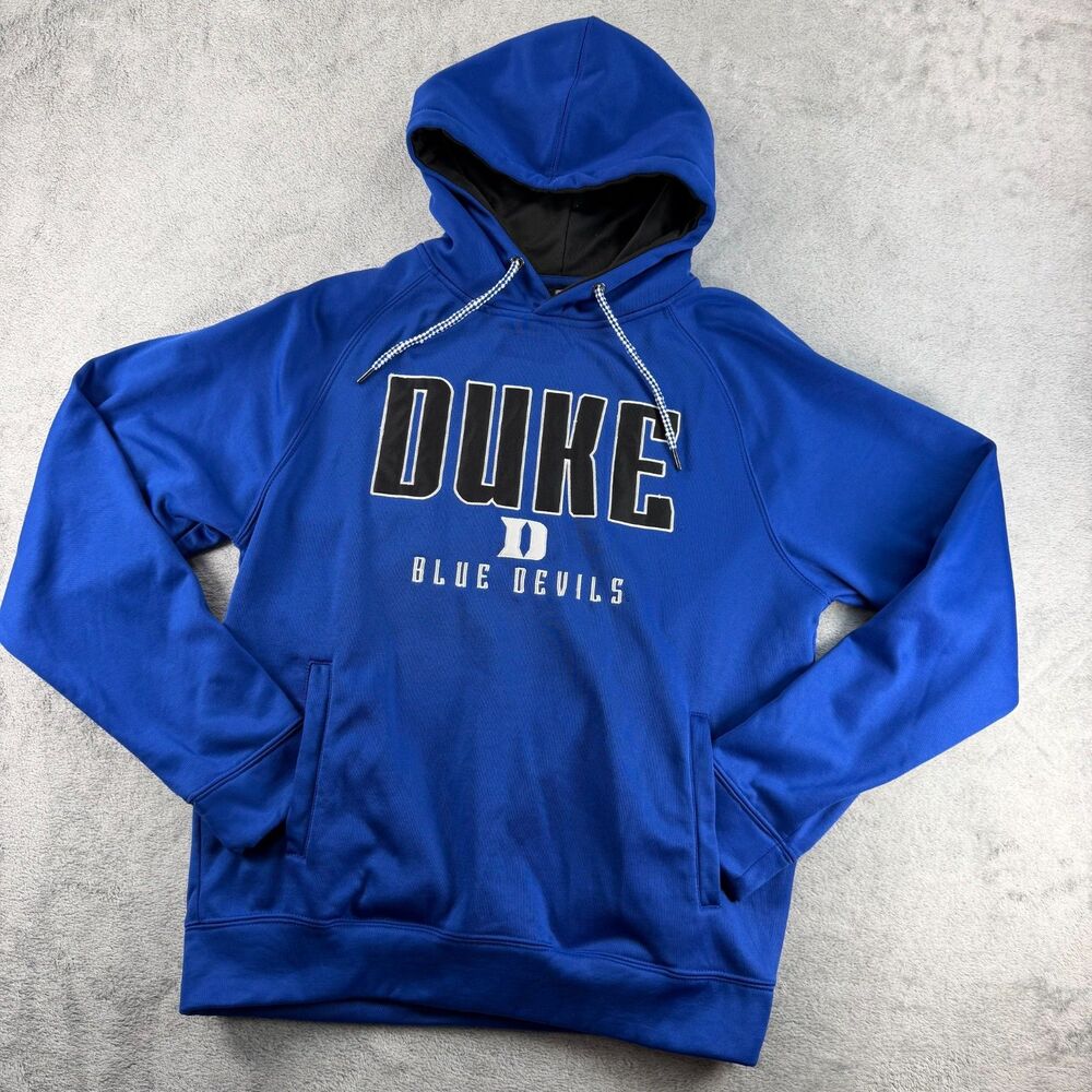 Duke Blue Devils Hoodie Mens Medium M Colosseum Blue NCAA Pullover Basketball